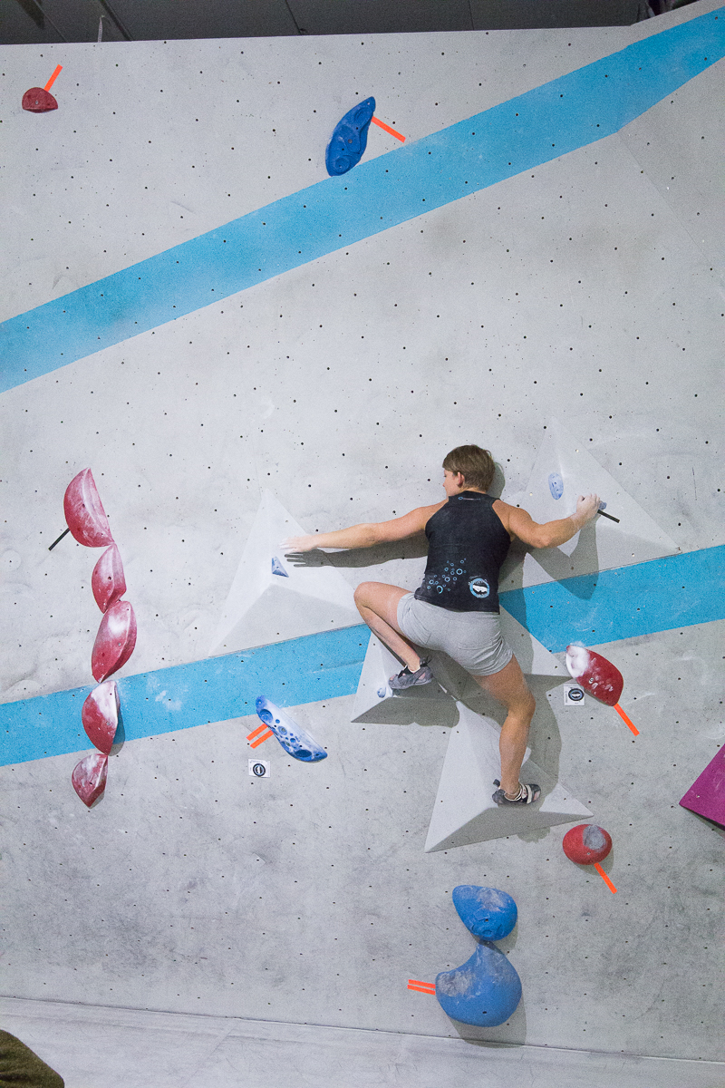 Freddy Petri beim Trainingscircuit in der Boulderwelt München Ost