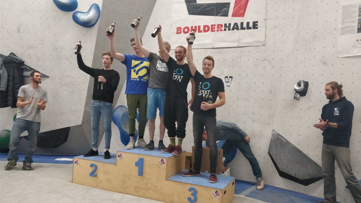 Podiumsplätze für das Boulderwelt Athletenteam bei der letzten Runde der Soulmoves Süd 10 im E4