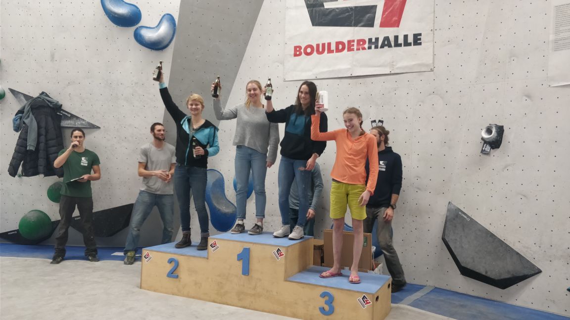 Podiumsplätze für das Boulderwelt Athletenteam bei der letzten Runde der Soulmoves Süd 10 im E4