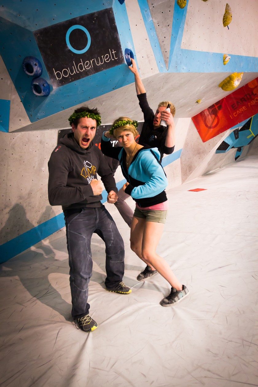 Christoph und Freddy gewinnen Bavarian Boulder Battle