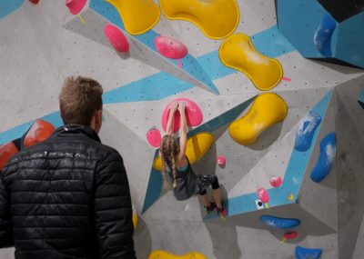 Wettkampf Simulation für die Boulderwelt Youngsters