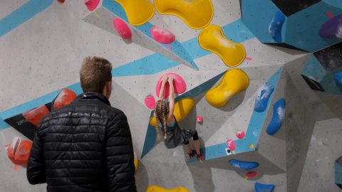 Wettkampf Simulation für die Boulderwelt Youngsters