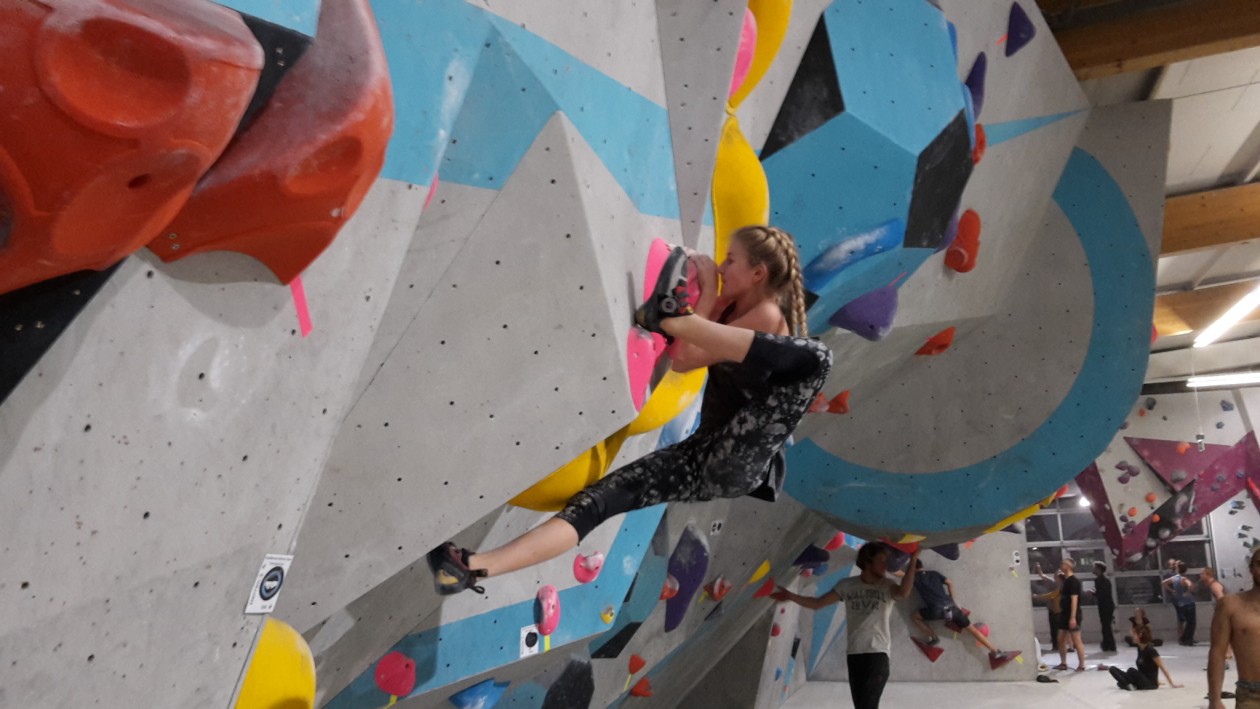 Wettkampf Simulation für die Boulderwelt Youngsters