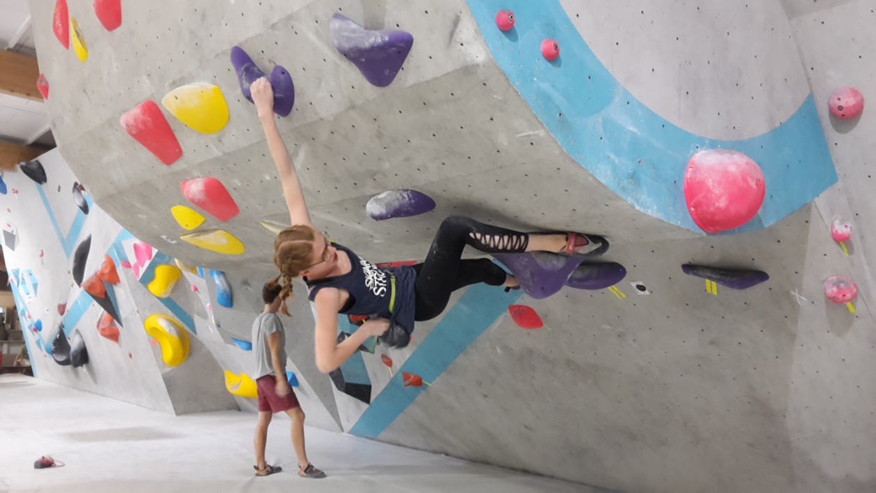 Wettkampf Simulation für die Boulderwelt Youngsters