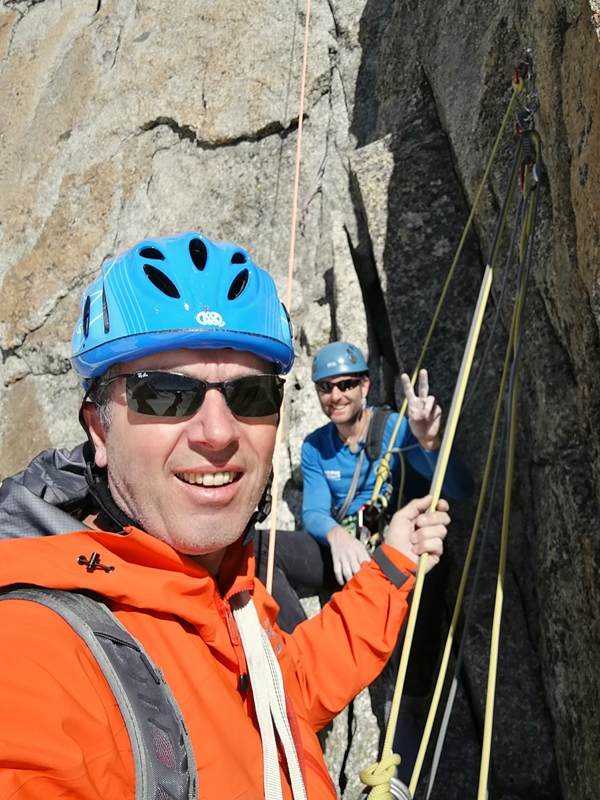 Boulderwelt Athletenteam Trainer Tom und Christoph waren auf dem Gran Capucin unterwegs