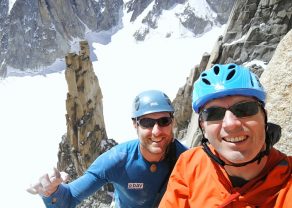 Boulderwelt Athletenteam Trainer Tom und Christoph waren auf dem Gran Capucin unterwegs