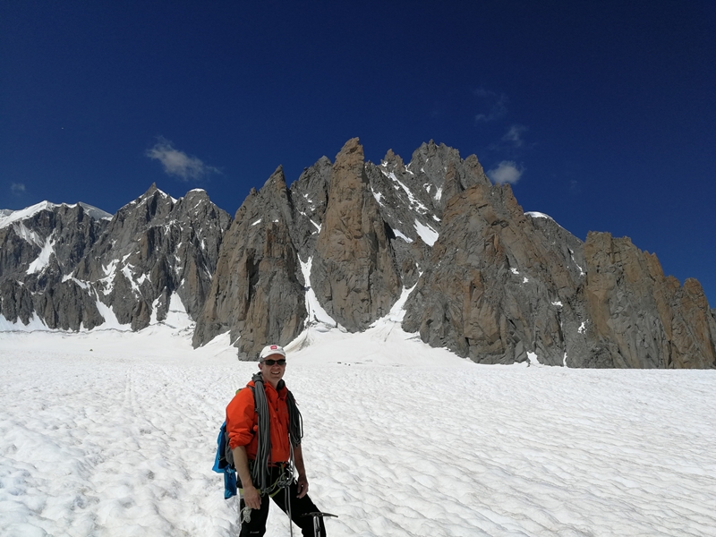 Boulderwelt Athletenteam Trainer Tom und Christoph waren auf dem Gran Capucin unterwegs