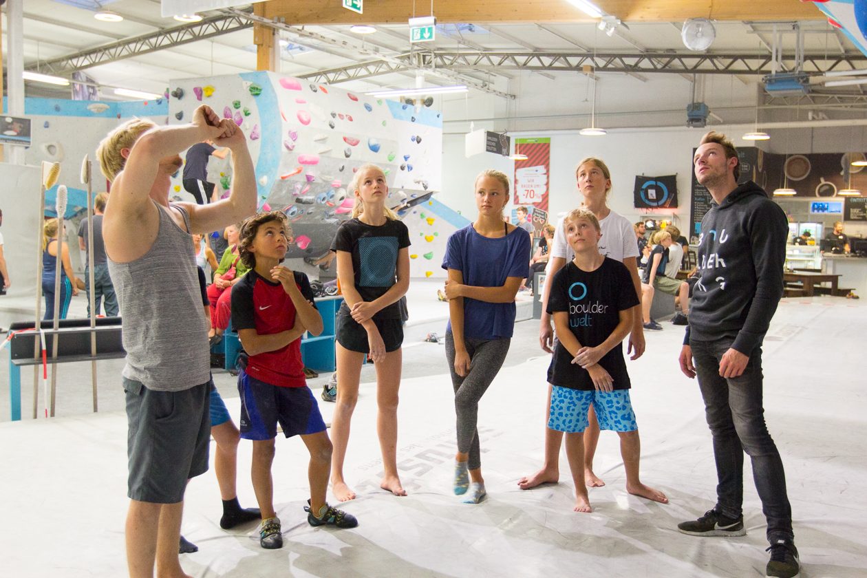 Übergreifende Wettkampfsimulation für alle Boulderwelt Youngsters in der Boulderwelt München Ost