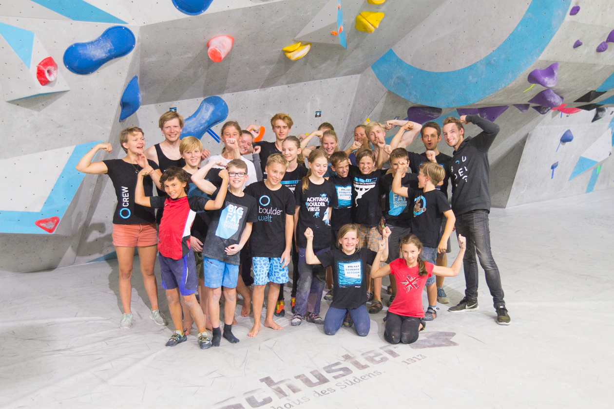 Übergreifende Wettkampfsimulation für alle Boulderwelt Youngsters in der Boulderwelt München Ost