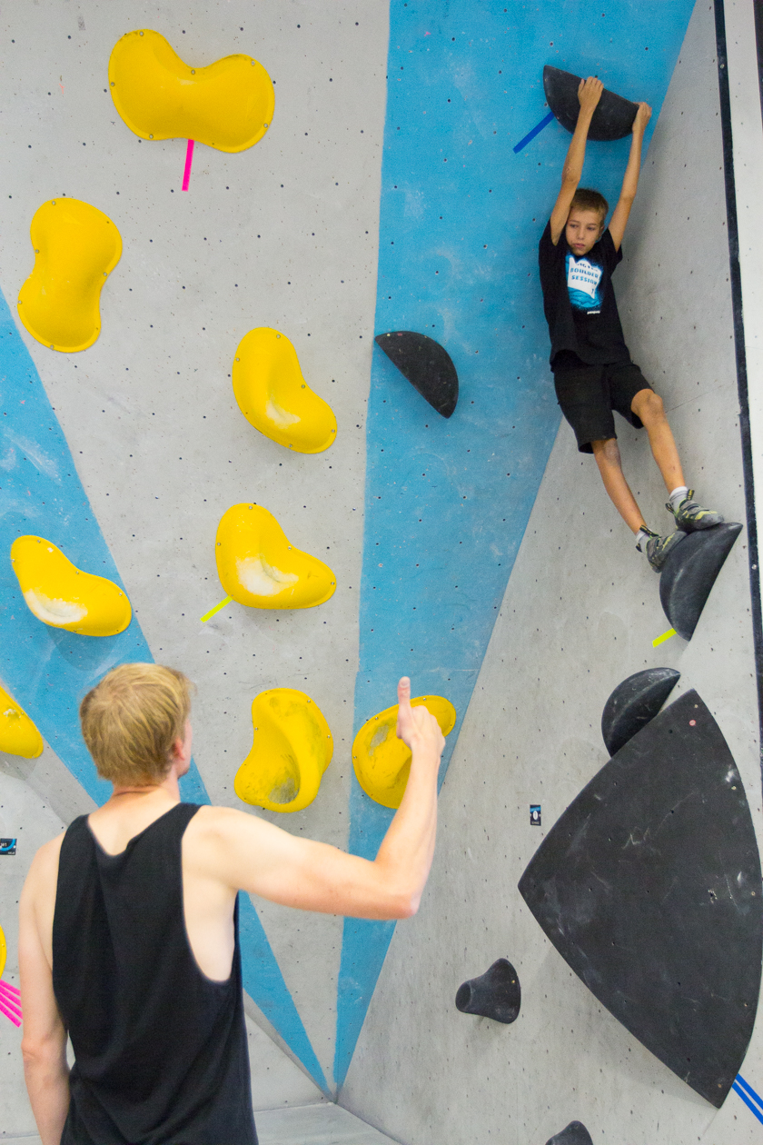 Übergreifende Wettkampfsimulation für alle Boulderwelt Youngsters in der Boulderwelt München Ost