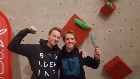 Boulderwelt Athletenteam beim I sicha scho