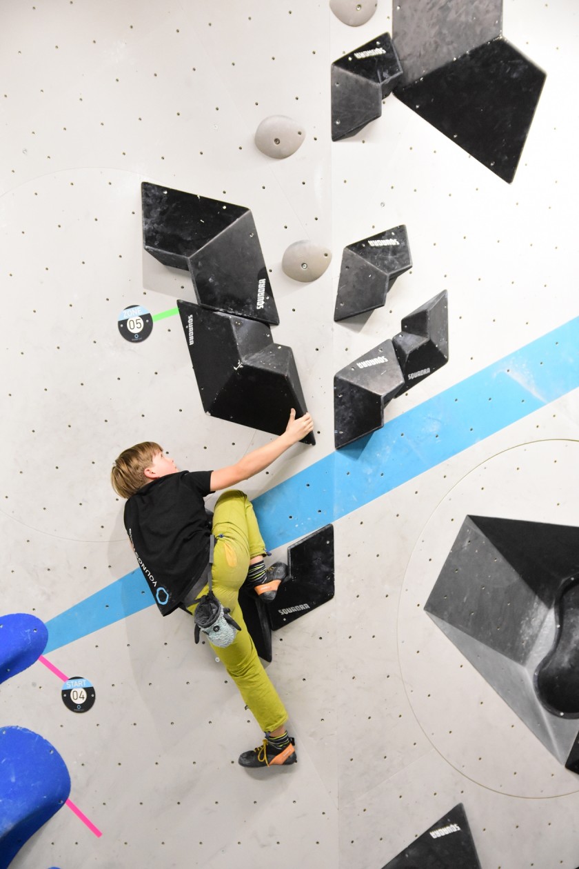 Erste Wettkampfsimulation 2020 in der Boulderwelt München Ost für unsere Youngsters