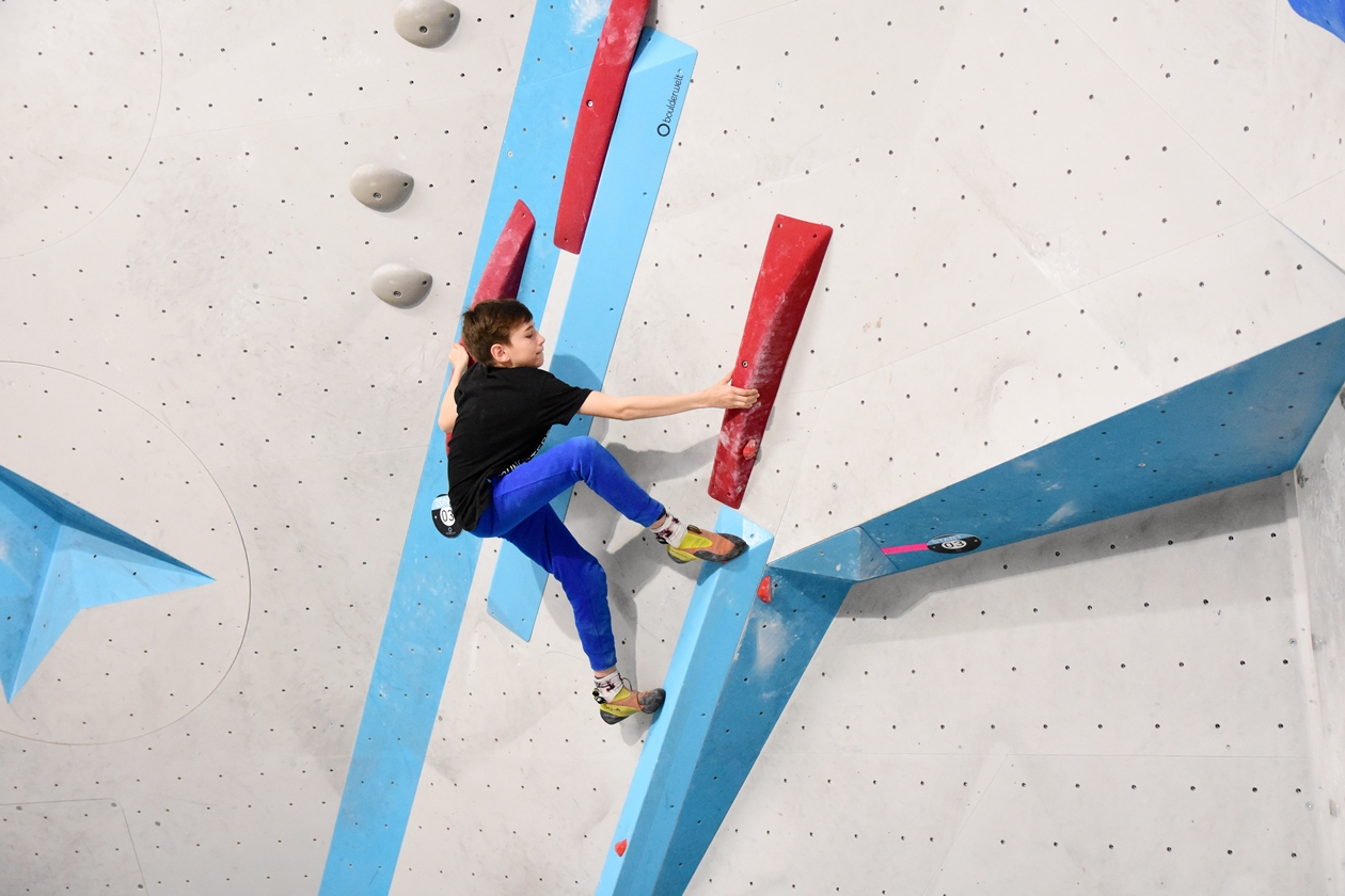 Erste Wettkampfsimulation 2020 in der Boulderwelt München Ost für unsere Youngsters