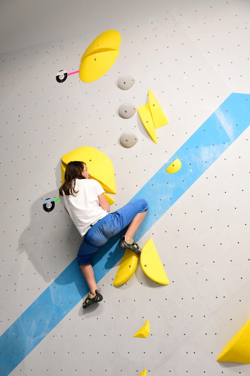 Erste Wettkampfsimulation 2020 in der Boulderwelt München Ost für unsere Youngsters