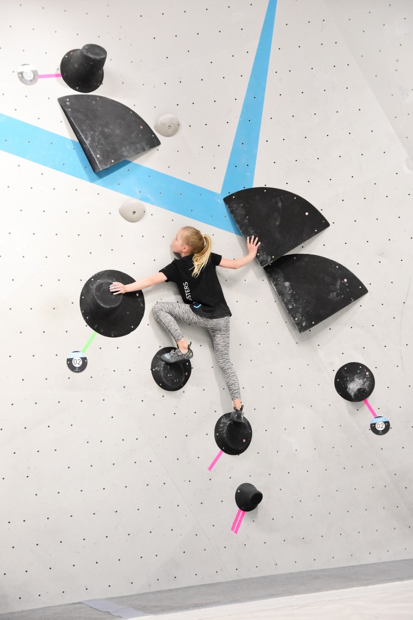 Erste Wettkampfsimulation 2020 in der Boulderwelt München Ost für unsere Youngsters